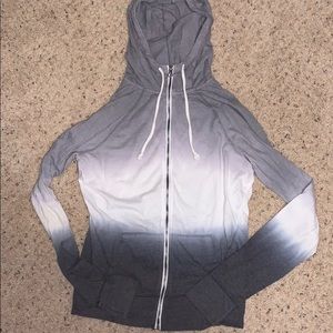 SO grey ombré zip up jacket